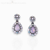 Pink Garland - Post Earrings